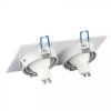 79665 1 cadru dublu alb pătrat cu balamale pentru tavan