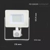 Proiector LED alb premium 30W cu senzor de mișcare (culoarea luminii alb cald)