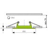 Spot LED pentru gips-carton 3W antic - cupru 12V (Culoare lumină alb rece)