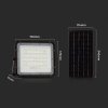 128636 7 led solarni reflektor 10w s dalkovym ovladanim