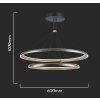 131419 2 sede zavesne led svitidlo kulate designove 60cm 65w