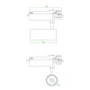 3.4 negru 40W dimensiuni