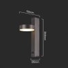 133070 5 cerne nastenne led svitidlo kulate s usb portem 8w