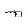 133146 schodistovy profil pro led pasky cerny