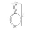 131953 5 cerna prenosna led lampa bring to go 12 1w