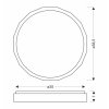 131506 2 led stropni svitidlo cadix s drevenym rameckem kulate 24w