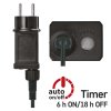 114774 4 led Crăciun lanț minge 30m interior și exterior rece timer alb