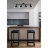negru plafon lumina colly pentru bec 4x gu10 obr2