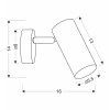 plafon negru colly pentru 1x gu10 obr4 bulb