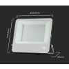 133467 3 cerny led reflektor 200w premium s 1m kabelem