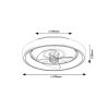 134469 9 cerne stropni led svitidlo s ventilatorem horacio 470mm 67w cct s do