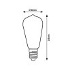 136815 1 led zarovka filament st65 4w e27