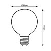 136827 2 led zarovka filament g95 7w e27