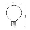 136818 1 led zarovka filament g95 12w e27