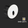 138261 3 led vestavne schodistove svitidlo kulate 3v1 3w ip65 cct