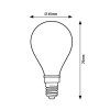 139317 1 led zarovka svicka filament g45 4w e14