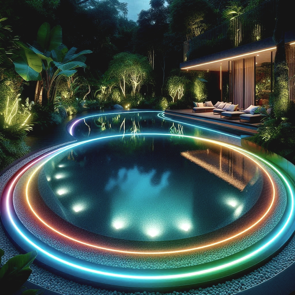 Ako vyrobiť na mieru lacné LED osvetlenie bazénu, jazierka, chodníka alebo cesty v záhrade