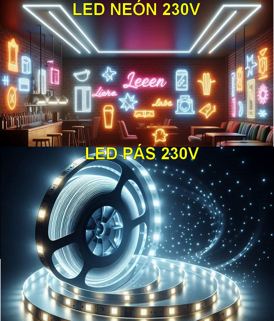 Porovnanie 220/230V LED pásov a LED Neónu