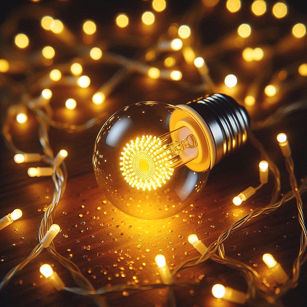 LED vianočné osvetlenie, výzdoba domu