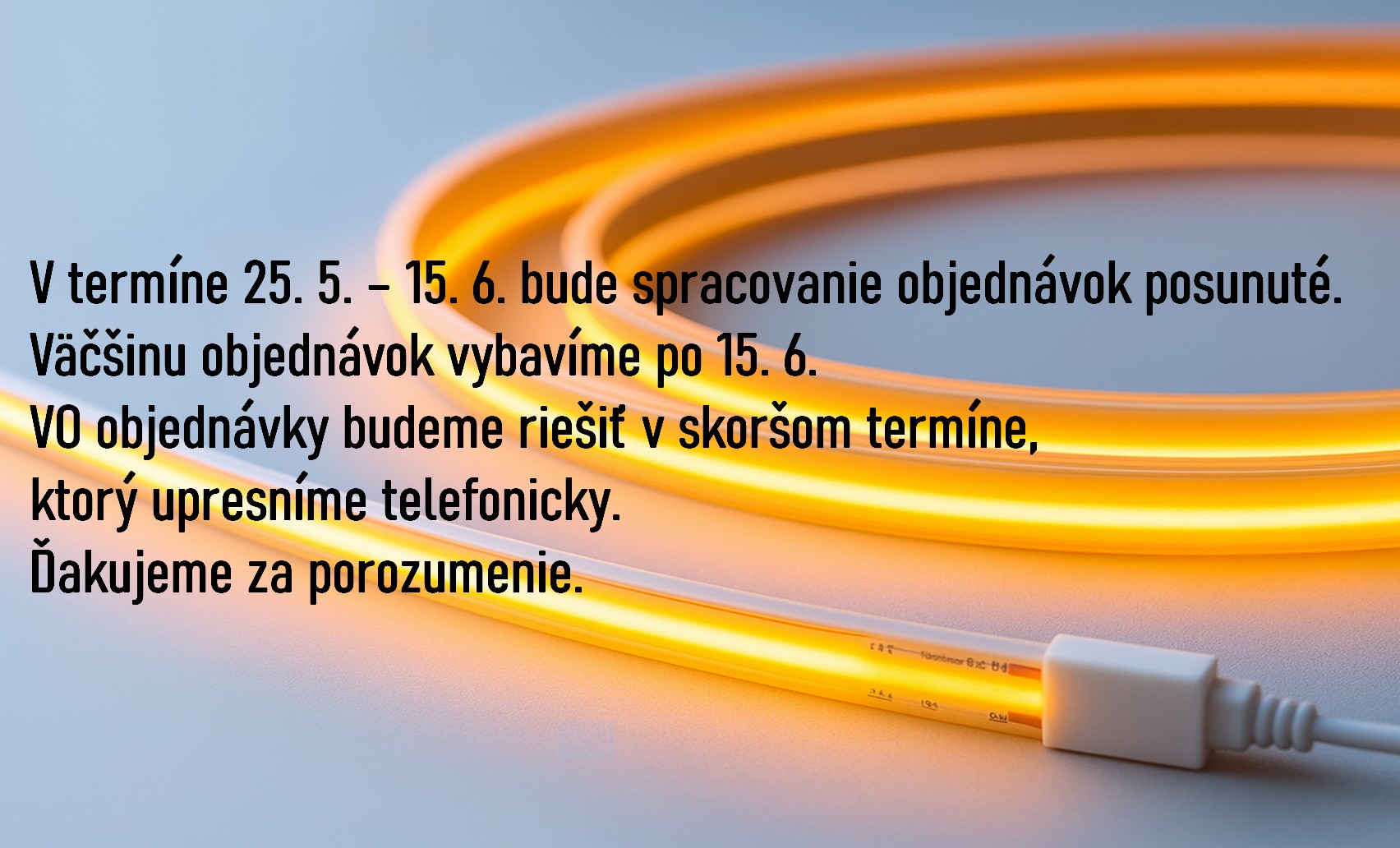 odstávka eshopu 25.5-15.6