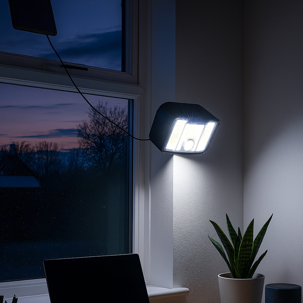 LED-solar-lampa-panel-vonku
