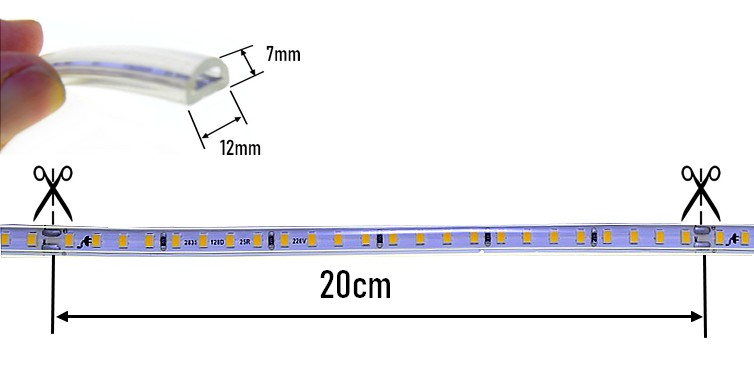 led-pas-230v-20cm-strihanie