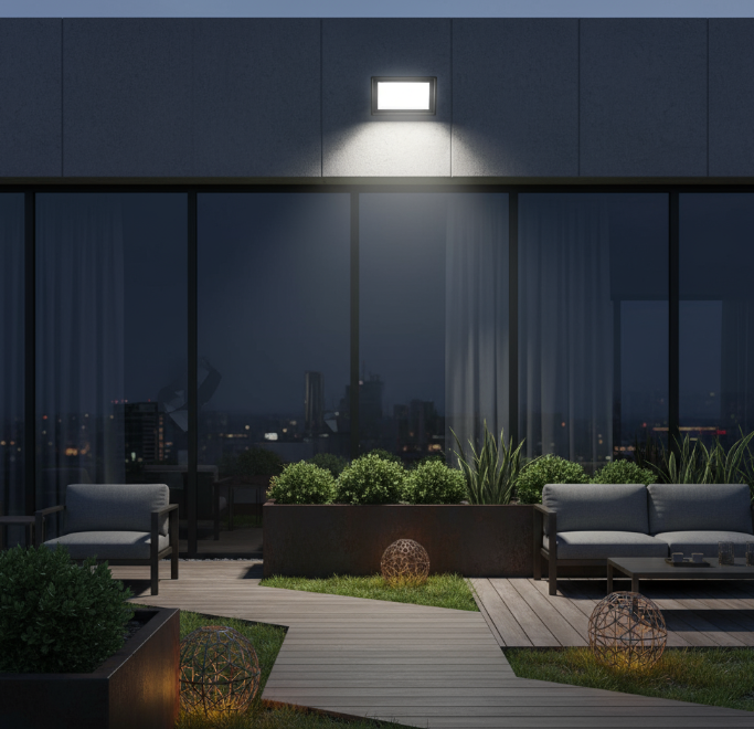 LED reflektor 50W studená biela