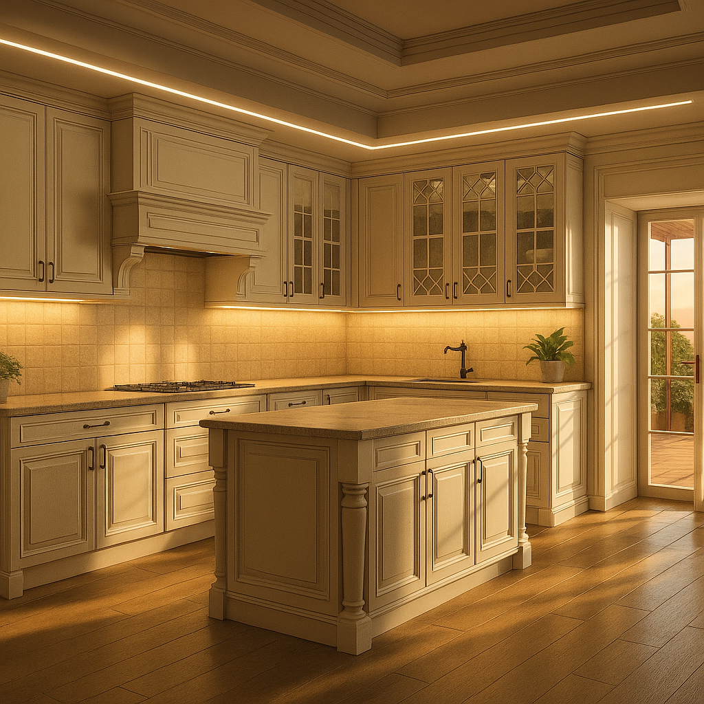 LED osvetlenie retro kuchyne suvisle svetlo COB LED pásik