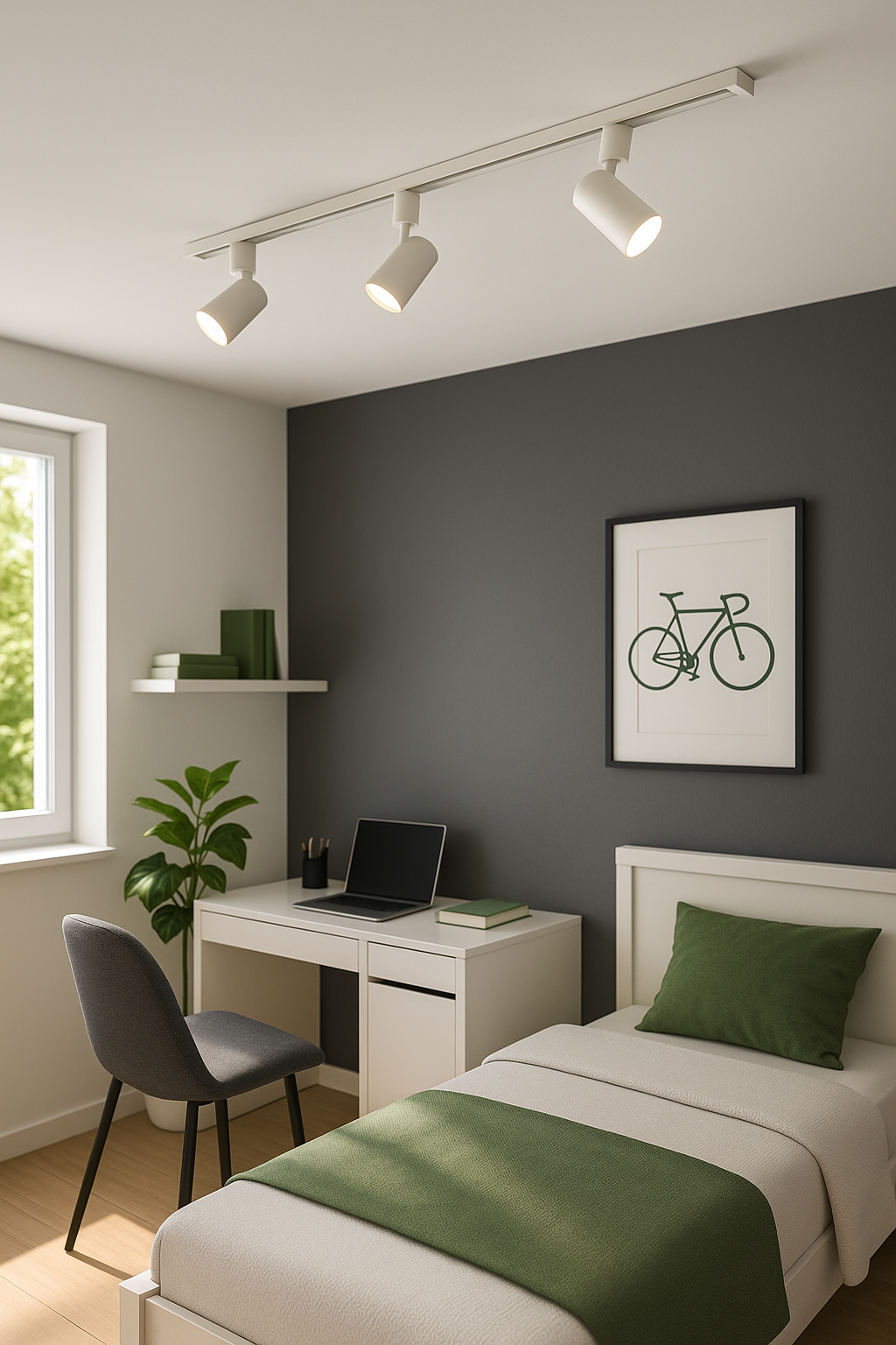 lištové bodové biele svietidlo, detská izba