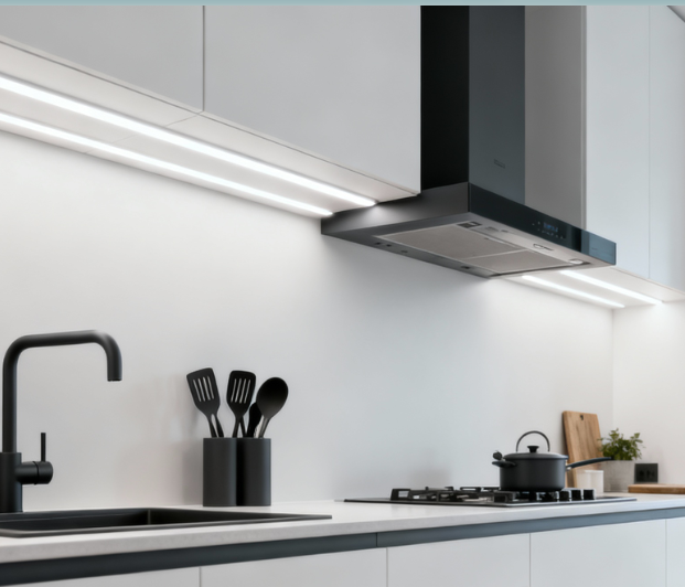 LED osvetlenie kuchyne 24V LED pásikom s nábytkovým zdrojom