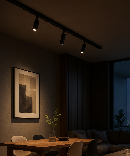 stropne líniové led lištové pohyblivé osvetlenie