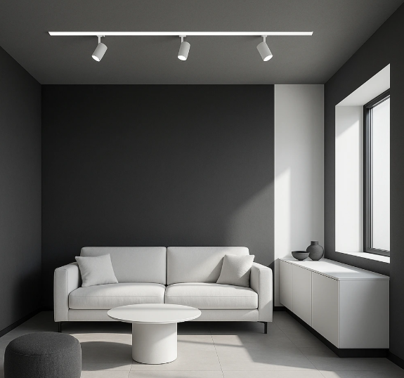 led kolajnica biela stropna pre led posuvne svetla