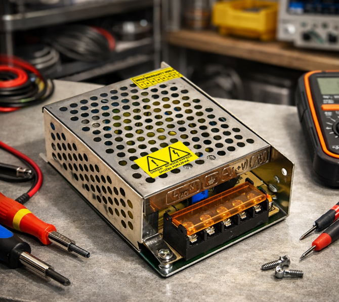 napájací zdroj pre 24V LED pásiky s príkonom do 60W