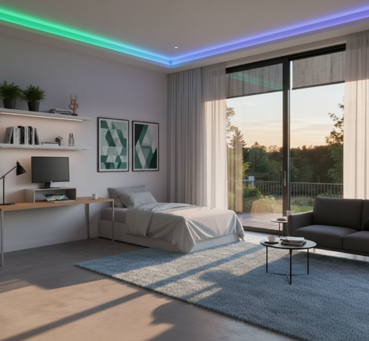 SPI digitálny LED pás s farebným pohyblivým svetlom