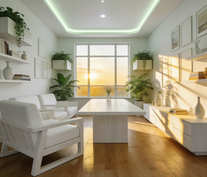 e osvetlenie s meniacim sa svetlom a postupnou zmenou farieb