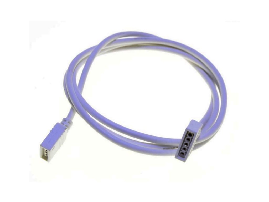 Predlžovací prepojovací 1m RGBW káblik 5 pinový – produkt v použití