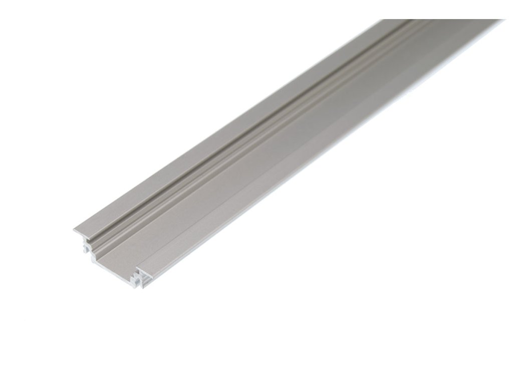 Topmet Hliníková lišta Elegant, eloxovaný zápustný profil pre LED pásiky do 10mm, 2m, 1ks