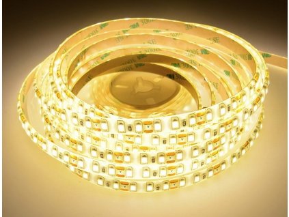 led pasik 5m 12v smd2835 120led m 9 6w m 3000k tepla biela ip65
