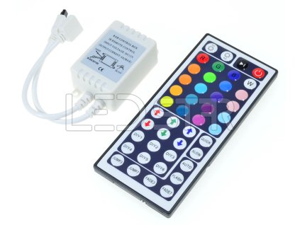 IRD 44 tlačidlový LED ovládač RGB 6A 12-24V 72W-144W – detail LED pásika