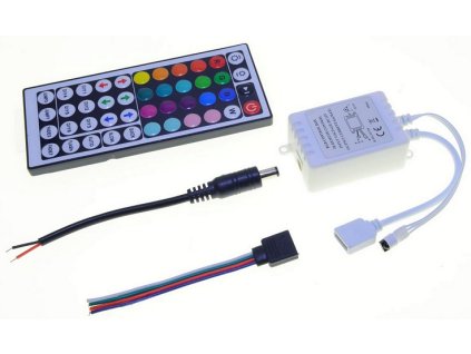 IRD 44 tlačidlový LED ovládač RGB 6A 12-24V 72W-144W, sada s konektormi – hlavný záber produktu