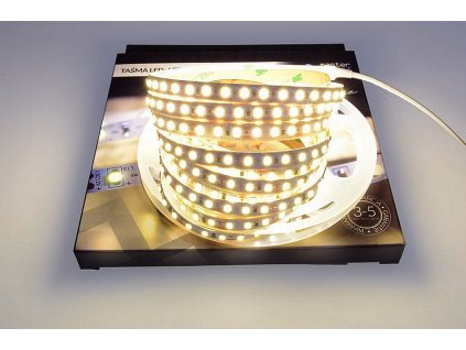 led pasik prestige 5m 12v smd2835 120led m 12w m 4000k denna biela 8mm ip65