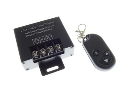 led RF Dotykový Stmievač Bielych LED pásikov 20A 12V/240W 24V/480W – produkt z boku