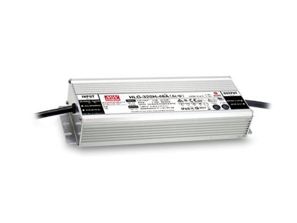 Mean Well LED Napájací kovový vode odolný LED zdroj HLG-320-M-A IP67 – produkt v použití