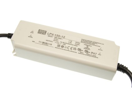 Mean Well LED Napájací spínaný vode odolný zdroj LPV-150-12 IP67 – hlavný záber produktu