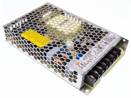 Mean Well LED Napájací kovový montážny spínaný zdroj LRS-150-12 – napájací zdroj – pohľad zblízka