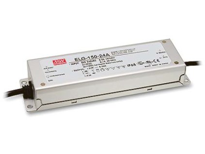 Mean Well Napájací kovový vode odolný LED zdroj XLG-200-12-A IP67 – produkt z boku
