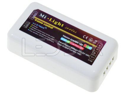 MiLight RF ovládač RGBW LED pásikov 18A 12V/144W 24V/288W, FUT038 – produkt z boku