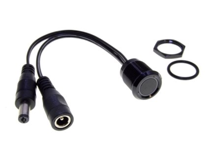 Dotykový čierny LED vypínač a stmievač pre zabudovanie do pracovnej dosky 3A 12V 36W 24V 72W, ovládanie jasu alebo farieb COB LED pásov