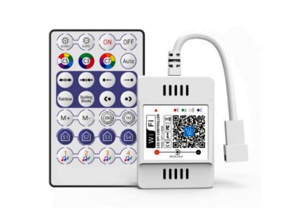 Pixel WiFi+RF Ovládač IC Digitálnych LED pásikov 12A 12V/144W 24V/288W – napájací zdroj – pohľad zblízka