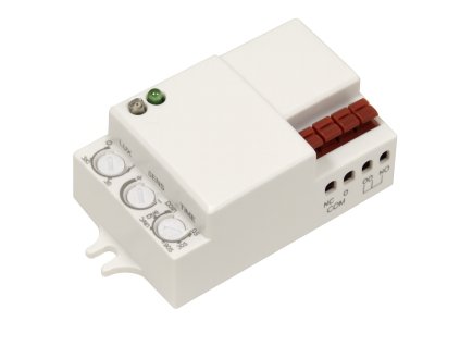 Pohybový mikrovlnný senzor pre LED osvetlenie nastaviteľné parametre 6,5A 12V 80W, bezdrôtové ovládanie LED osvetlenia pre pohodlné použitie